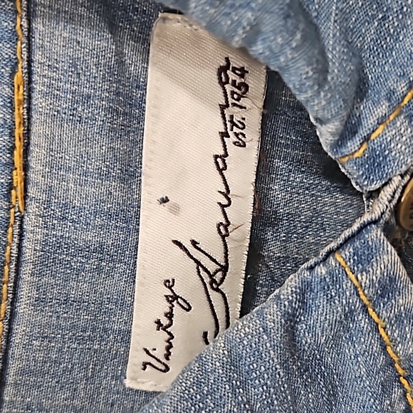 Vintage Havana Denim Button-Up Shirt with Back Zippers - Picture 2 of 7